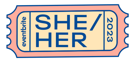 Eventbrite pronoun pin She/Her