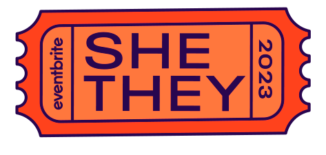 Eventbrite pronoun pin She/They