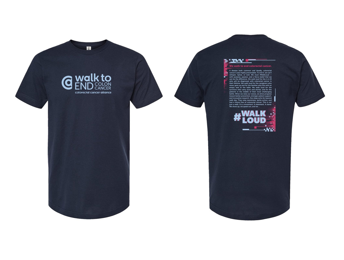 Stock - CCAlliance ADULT - Fundraiser Navy Walk to End Shirts