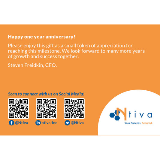 NTIVA Happy Anniversary Postcard